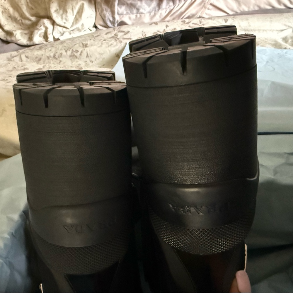 Prada Black Combat Moto Boots, new with tags never worn - Picture 5 of 8